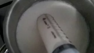 Hot milk enema before getting fucked