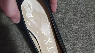 Cum in schoolmate's ballet flat