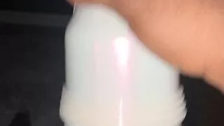 Longest juicy huge black  dick cum inside fleshlight