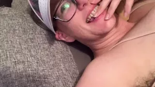 Wanna fuck a fold? Granny BBW's toes, oiled up thighs, soft fat belly and hairy sweet forearms