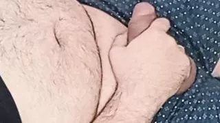 Jerking, jerking and jerking! caresses his dick