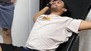 Restrained young amateur tickle tormented on feet and body