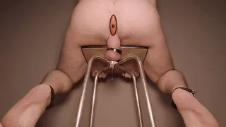 New Chastity Sub Instructed to Assume This Position Until He Reaches Prostate Orgasm