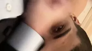 Sucking off a hot dad and swallowing his cum