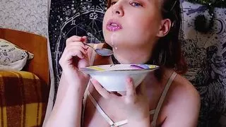 Eating breakfast the wrong way