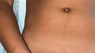 Latino dropping a lot of hot and delicious milk – who wants to taste it?