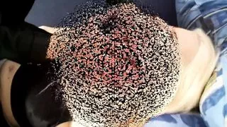 Marcella chokes slave girl Lexi Pain