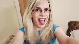 Femboy In Blue Ballet Leotard Cums and Swallows