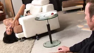 Horny Latina Angelina Valentine gets dicked down by a white huge cock