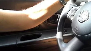 Masturbation in the car while driving