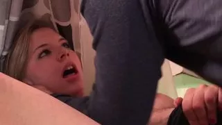 Tiny Lexi Davis Sucks Daddy's Dick