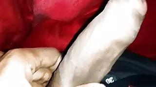 Mein Desi Schwanz Masturbation im Bett