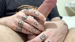 uncut white boy cumming twice in a row!!