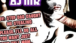 Quickie sex - Step father caught me stealing - LEWD ASMR audio sound role play - maximal free sex addiction