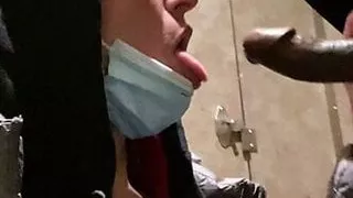 Public Bathroom BBC Blowjob