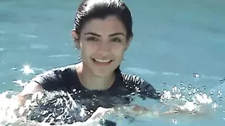 Big Boobed Brunette Coed True Tere Gets Wet In The Pool!