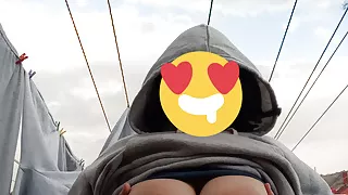 I like to show my tits to my neighbors