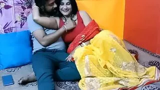 My Desi hot aunty has secret sex with her unmarried devar!! Cum inside pussy
