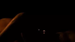 Hot sensual and erotic close-up of sex at night with amateur couple