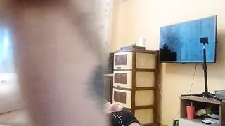 stepson filled stepmother's face with cum