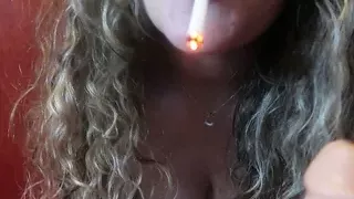 CLOSE-UP sloppy blowjob WHILE I SMOKE A CIGARETTE (SMOKING FETISH)
