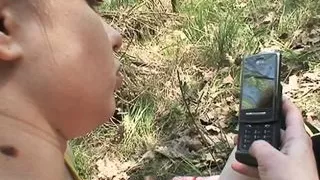 Horny old man catches a young girl masturbating alone