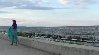 Dance on the Embankment of the Volga river