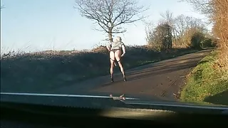 Flashing in a Gingham dress Part 3