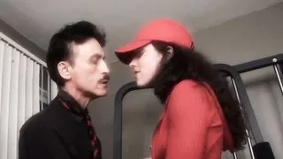 Old and Young Fuck in gym so hard with big dicks in tight cunt