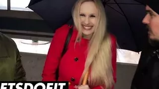 Super Thick Blonde Angel Wicky Decides To Fuck Big Black Cock Outdoors To Pass The Time - LETSDOEIT