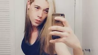 Cute Trans Drops Her Satin Pajamas To Show Her Tiny Penis