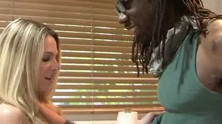 My chubby stepmother always tries to fuck my BBC boyfriends....