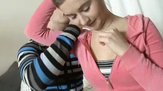 First anal creampie for big labia teen Vika