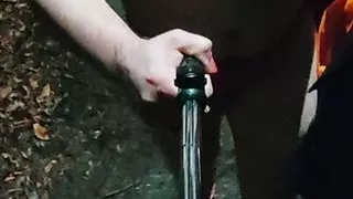 Sissy Jayci walking in short shorts