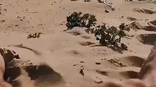 Beach play, sex, outdoor wank