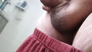 inspecting my cock close-up