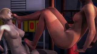 Hentai Uncensored - Latina Woman Gives Footjob – Futanari Woman