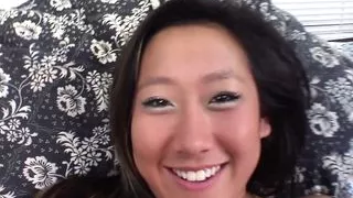 Asian Hottie Tinah Star With Tiny Tits Sucks POV Style
