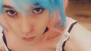 Horny Blue Haired Bunny Girl