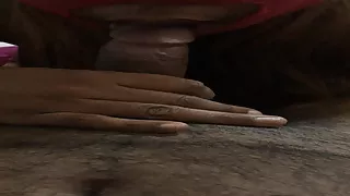 Masked ebony sucking BBC