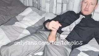 Suited ginger lad’s big dick