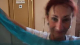 Dance on hotel staircase