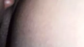 My lover is fucking her pussy with a banana and masturbating with banana