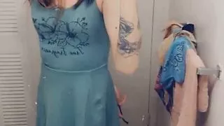 Feminine Girl Showing Panties for Cock Tease