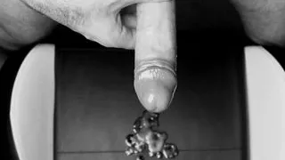 Dude shows his big load of cum