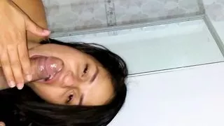 cheating hotwife sucking and fucking with 18 year old virgin boy, he eats her pussy and fucks her hard, cuckolding the h