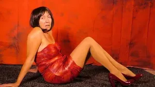 German Mature Grandma and Dominatrix in Pantyhose and Pumps