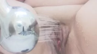 Shower head masturbation 2