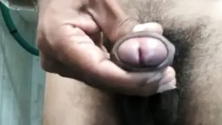 Indian Uncut Big Cock Handjob
