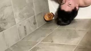 Bath tub play with my toy venus